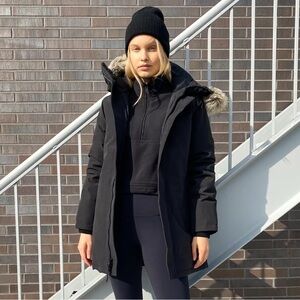 TNA Haven Parka NWT in Black XL from Aritzia - original price $378!